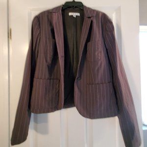 CAbi Women's Gray Pinstripe Blazer, Style #395, Sz 6, EUC